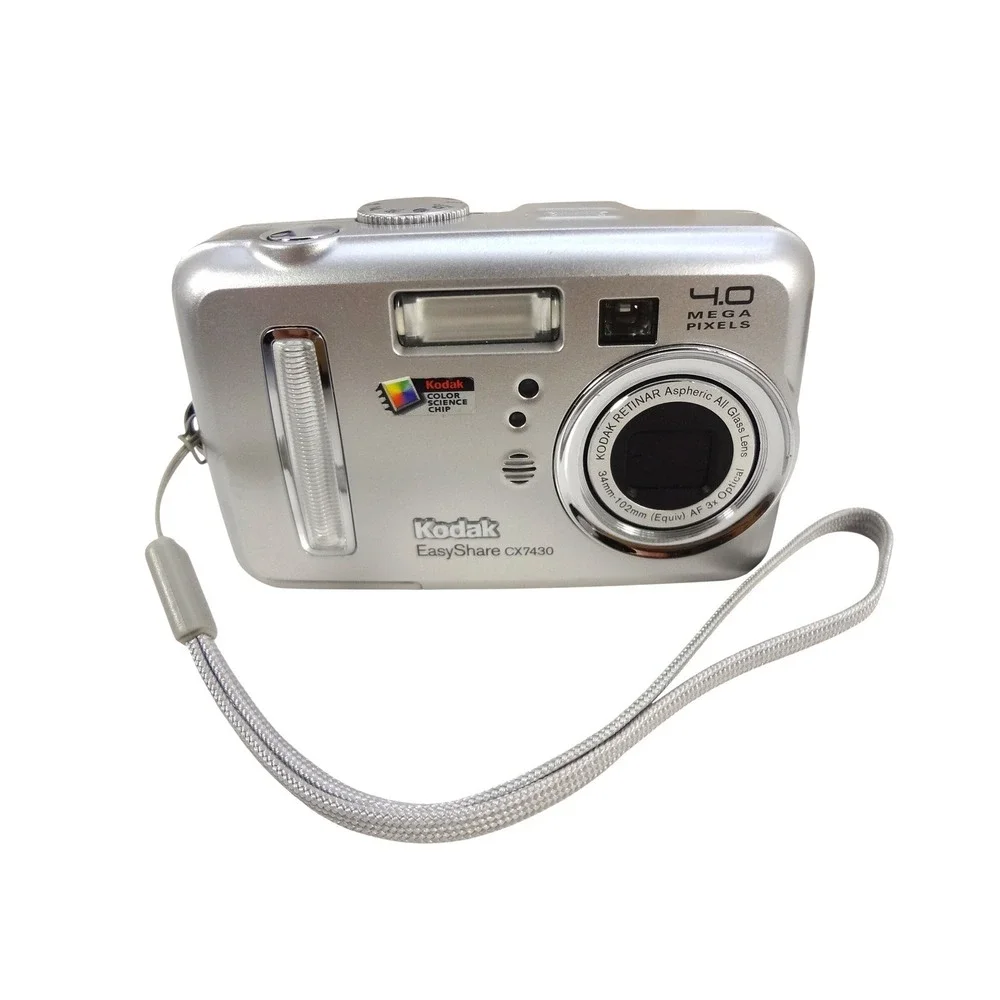 Kodak EasyShare CX7430 Digital Camera 4.0MP 3x Zoom Silver Vintage Digicam Boxed